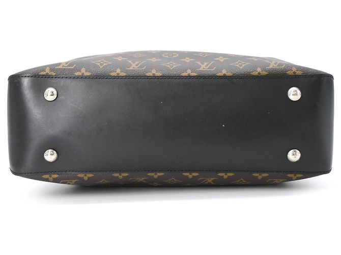 Borsa Tote Louis Vuitton Monogram Macassar Davis Marrone - vista 5