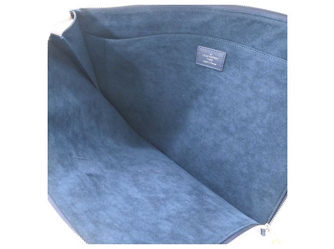 Clutch Pochette Jour GM Louis Vuitton Blu navy - vista 8