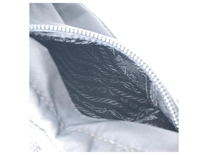Borsa a tracolla in nylon nero Prada - vista 14