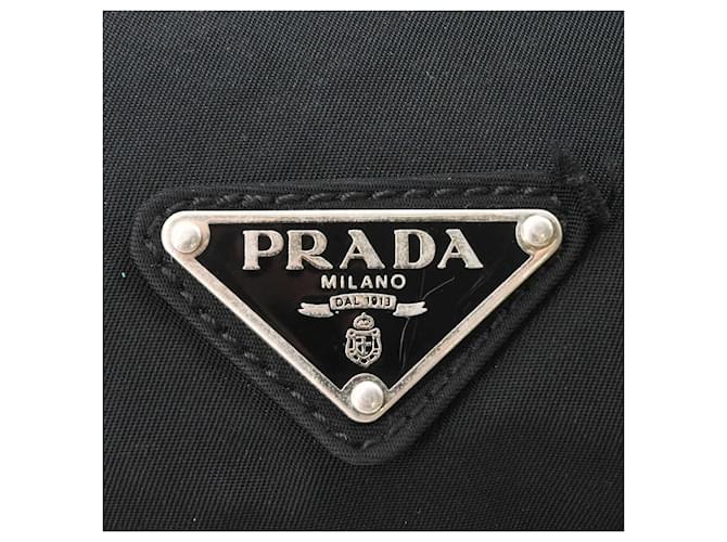 Borsa a tracolla in nylon nero Prada - vista 6
