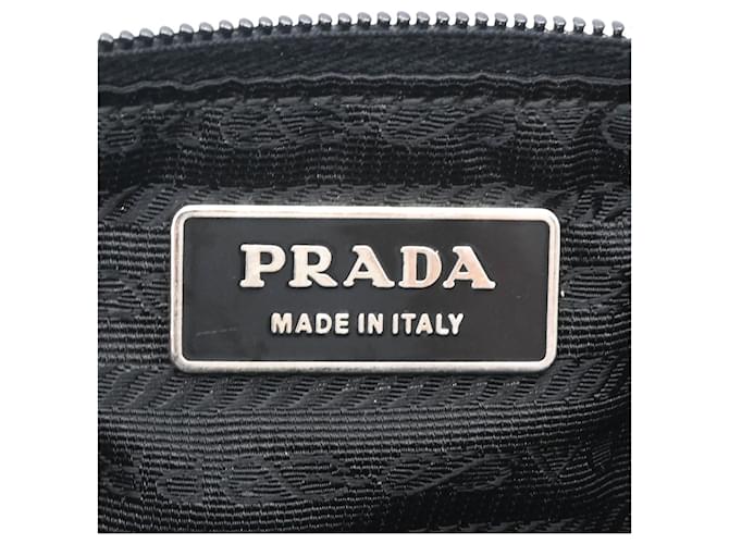 Borsa a tracolla in nylon nero Prada - vista 8