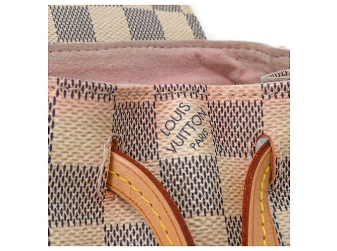 Zaino Louis Vuitton Damier Azur Speron Bianco - vista 12