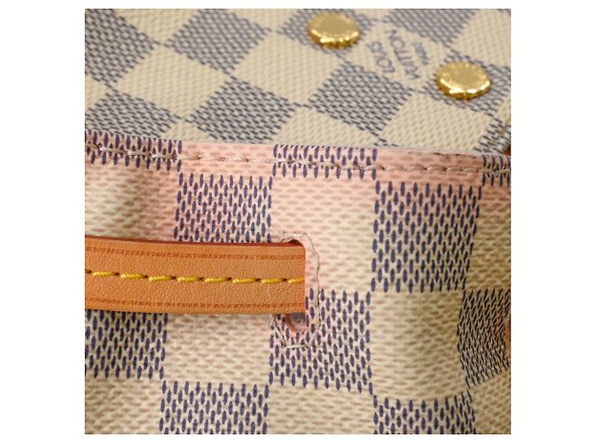 Zaino Louis Vuitton Damier Azur Speron Bianco - vista 14