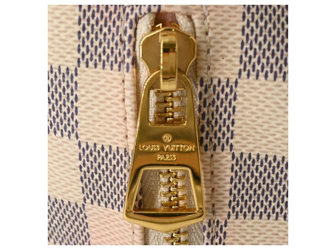 Zaino Louis Vuitton Damier Azur Speron Bianco - vista 16
