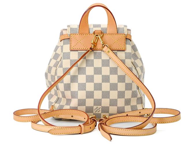 Zaino Louis Vuitton Damier Azur Speron Bianco - vista 2