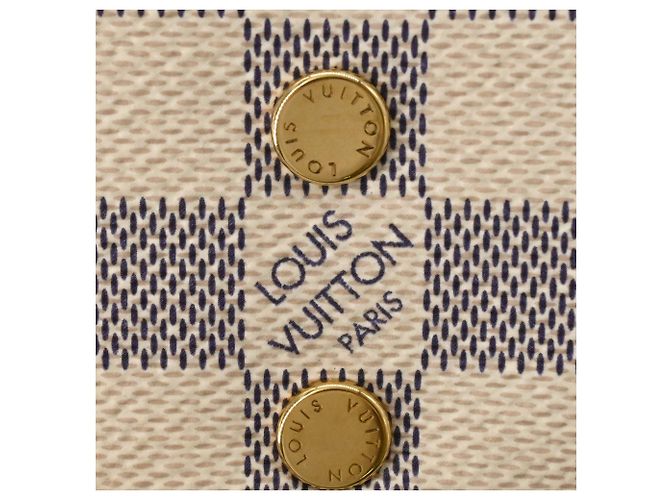 Zaino Louis Vuitton Damier Azur Speron Bianco - vista 9