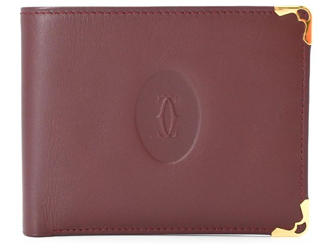 Cartera de doble ablución Must Line de Cartier Burdeos - vista 2