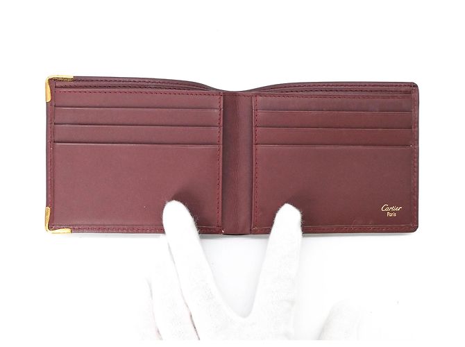 Cartera de doble ablución Must Line de Cartier Burdeos - vista 4