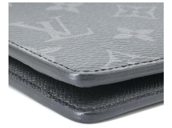 Louis Vuitton Monogram Eclipse Bi-fold Wallet Schwarz - Ansicht 12