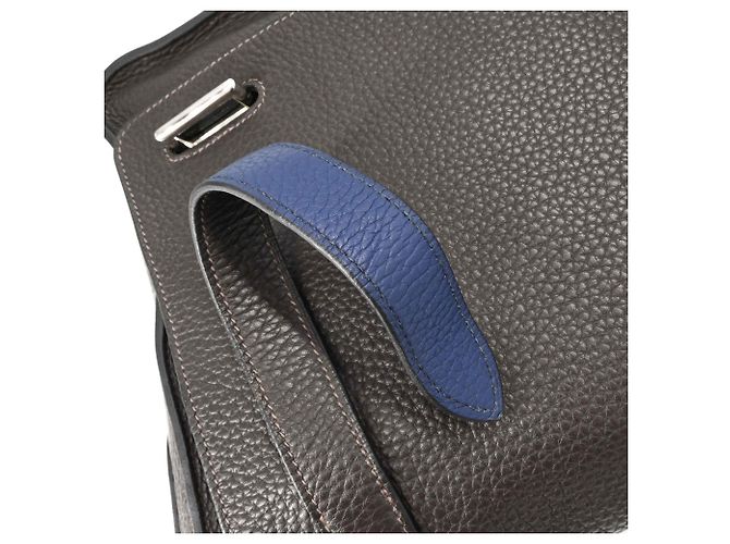 Hermès Borsa a tracolla HERMES Steve Caporal 27 Blu Grigio - vista 9