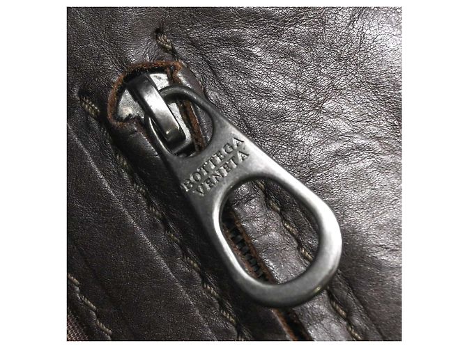 Borsa a tracolla tote Intrecciato Bottega Veneta Marrone - vista 9