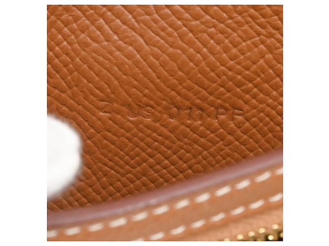 Cartera compacta de dos pliegues Hermès Bearn Castaño - vista 12
