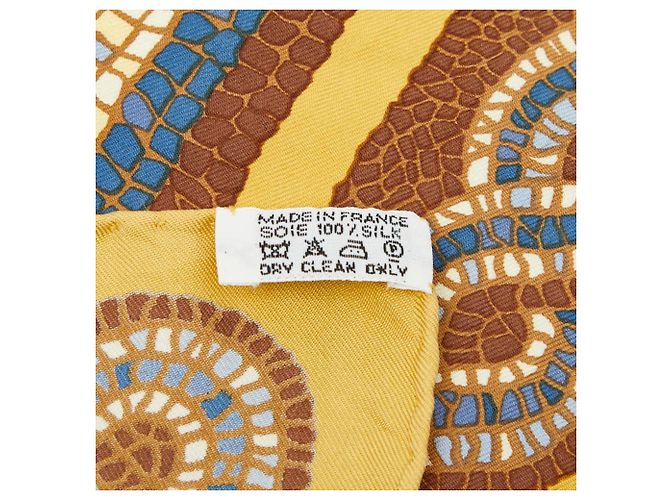 Hermès Sciarpa Hermes Carre 90 SOUS LE CEDRE Multicolore - vista 4
