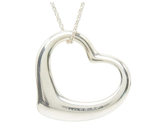 Collana con pendente Tiffany & Co. Elsa Peretti Open Heart Argento - vista 2
