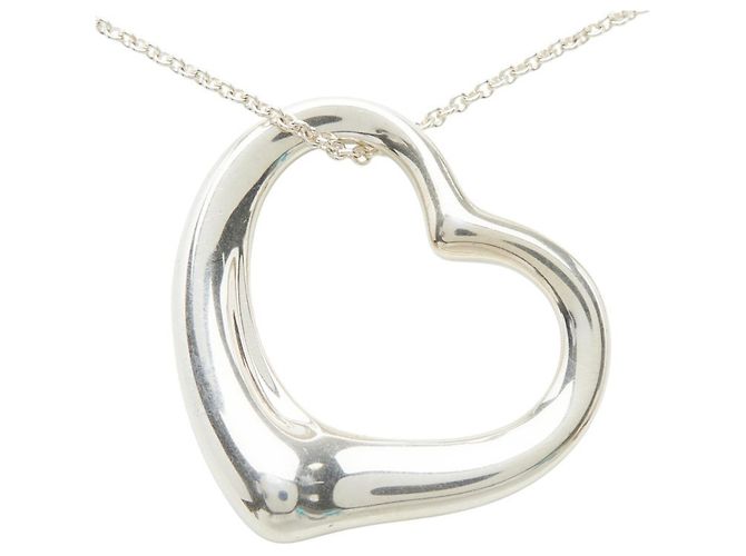 Collana con pendente Tiffany & Co. Elsa Peretti Open Heart Argento - vista 3