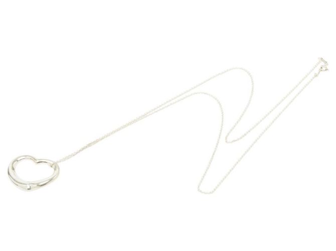 Collana con pendente Tiffany & Co. Elsa Peretti Open Heart Argento - vista 4