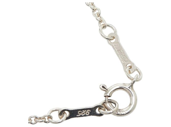 Collana con pendente Tiffany & Co. Elsa Peretti Open Heart Argento - vista 7