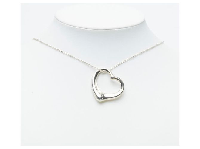 Collana con pendente Tiffany & Co. Elsa Peretti Open Heart Argento - vista 9