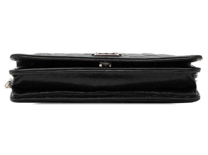 Borsa a tracolla Chanel Coco Mark Matelassé Boy Chain Wallet Nero - vista 3