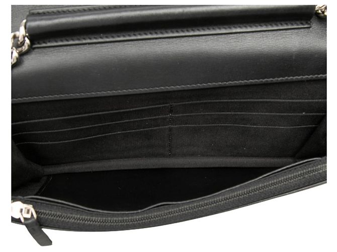 Borsa a tracolla Chanel Coco Mark Matelassé Boy Chain Wallet Nero - vista 4