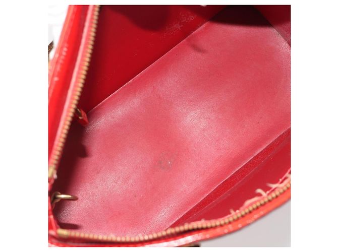 LOUIS VUITTON Borsa Monogram Vernis Houston Rouge M91092 LV Auth 194707 Rosso - vista 10