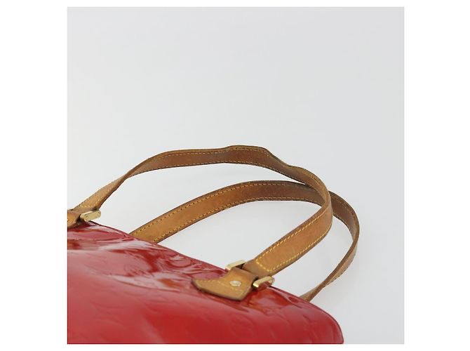 LOUIS VUITTON Borsa Monogram Vernis Houston Rouge M91092 LV Auth 194707 Rosso - vista 15