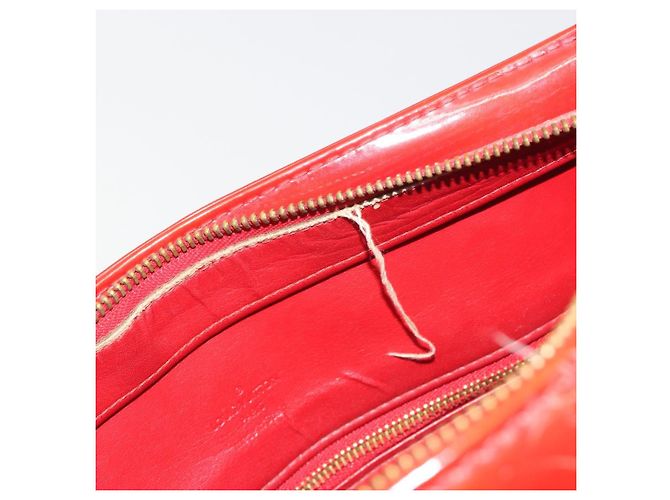 LOUIS VUITTON Borsa Monogram Vernis Houston Rouge M91092 LV Auth 194707 Rosso - vista 23