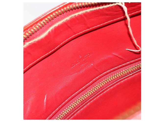 LOUIS VUITTON Borsa Monogram Vernis Houston Rouge M91092 LV Auth 194707 Rosso - vista 24