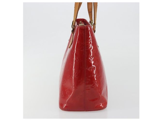 LOUIS VUITTON Borsa Monogram Vernis Houston Rouge M91092 LV Auth 194707 Rosso - vista 4
