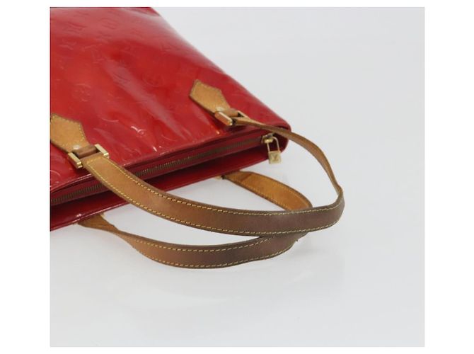 LOUIS VUITTON Borsa Monogram Vernis Houston Rouge M91092 LV Auth 194707 Rosso - vista 6