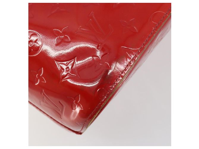 LOUIS VUITTON Borsa Monogram Vernis Houston Rouge M91092 LV Auth 194707 Rosso - vista 8