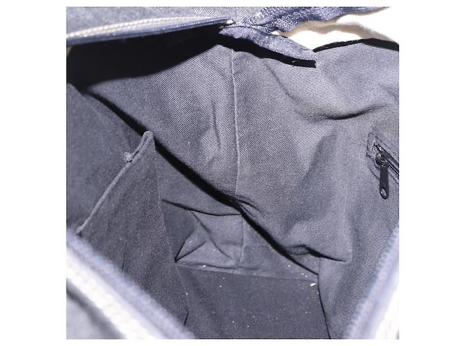 Borsa a Mano BURBERRY Nova Check Denim Nero Argento Auth bs36454 - vista 18
