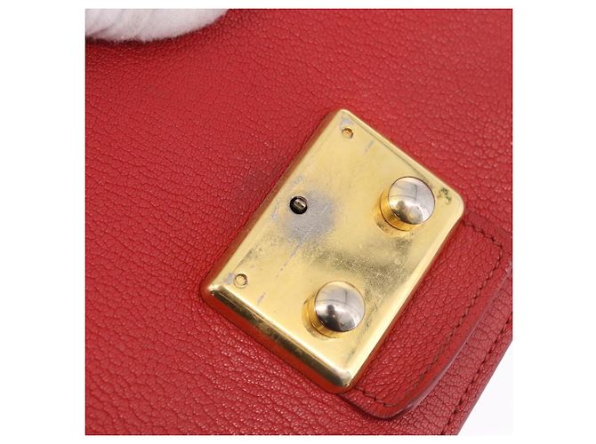Borsa a Spalla Miu Miu in Pelle Rossa e Oro Auth bs36460 Rosso D'oro - vista 16