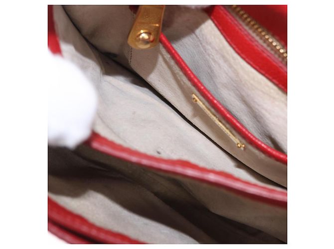 Borsa a Spalla Miu Miu in Pelle Rossa e Oro Auth bs36460 Rosso D'oro - vista 21