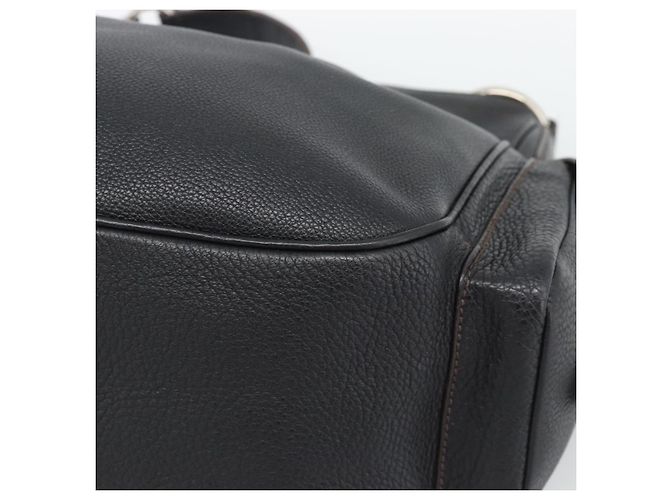 Borsa a tracolla PRADA Vittero Dino Leather Nero Argento Aut 194853SAV - vista 10