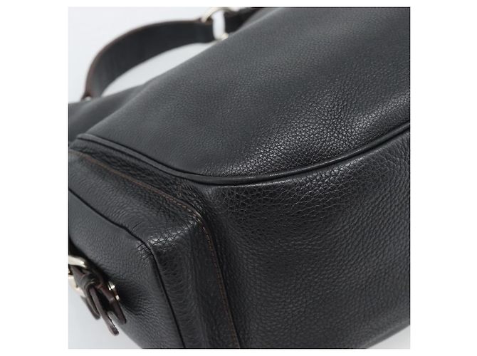 Borsa a tracolla PRADA Vittero Dino Leather Nero Argento Aut 194853SAV - vista 13