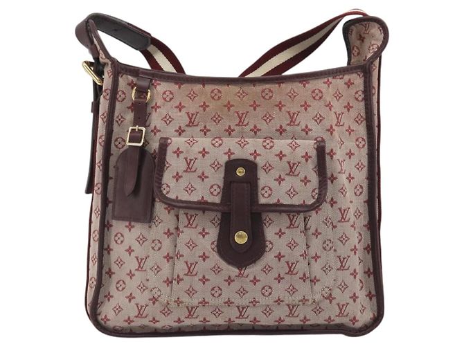 LOUIS VUITTON Monogram Mini Buzas Marie Kate Bag Rosso M92321 LV Auth BA14657 - vista 13