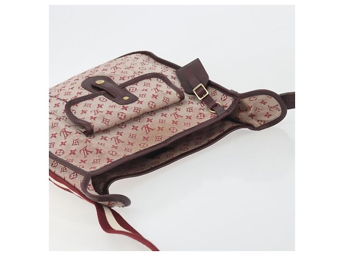 LOUIS VUITTON Monogram Mini Buzas Marie Kate Bag Rosso M92321 LV Auth BA14657 - vista 6