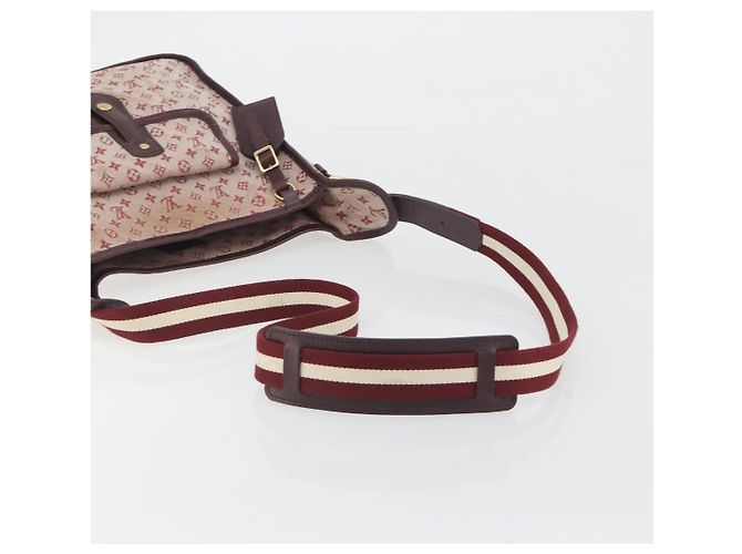 LOUIS VUITTON Monogram Mini Buzas Marie Kate Bag Rosso M92321 LV Auth BA14657 - vista 7