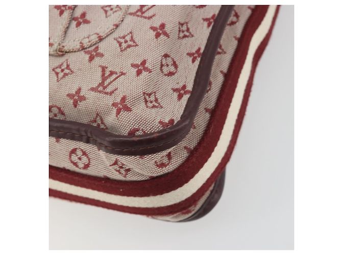 LOUIS VUITTON Monogram Mini Buzas Marie Kate Bag Rosso M92321 LV Auth BA14657 - vista 9