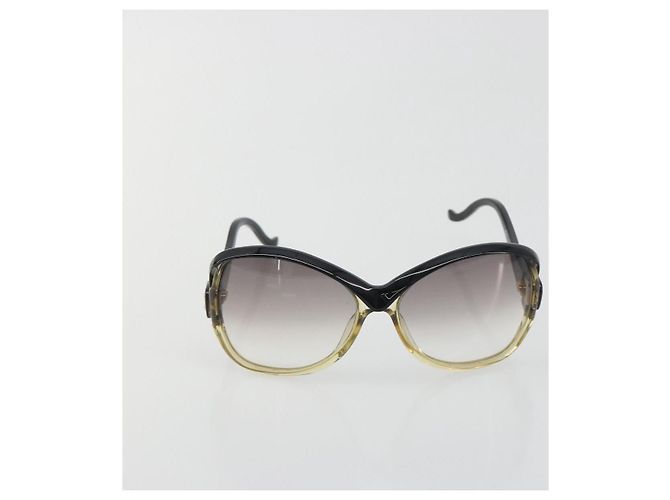 Occhiali da sole BALENCIAGA in plastica nero e oro Auth BA14253A D'oro - vista 2
