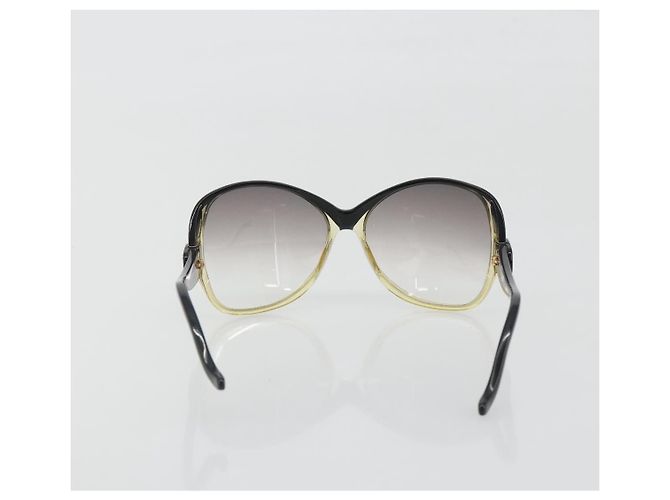 Occhiali da sole BALENCIAGA in plastica nero e oro Auth BA14253A D'oro - vista 3