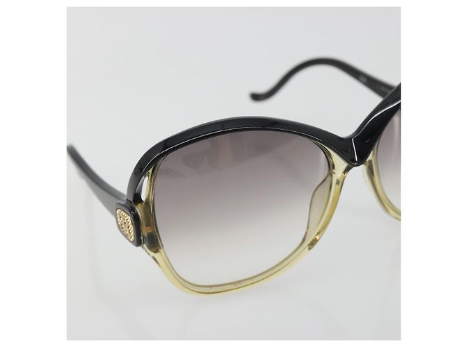 Occhiali da sole BALENCIAGA in plastica nero e oro Auth BA14253A D'oro - vista 6