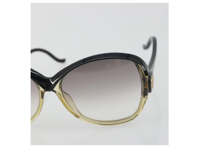 Occhiali da sole BALENCIAGA in plastica nero e oro Auth BA14253A D'oro - vista 7