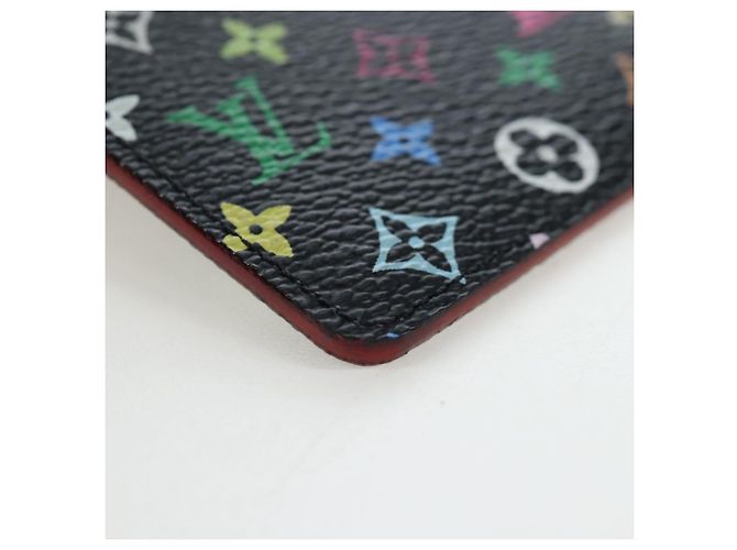 LOUIS VUITTON Monogram Multicolor Etui Hand Mirror Black M92651 LV Auth 194718V Nero - vista 10