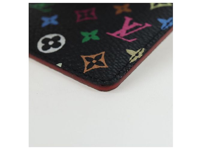 LOUIS VUITTON Monogram Multicolor Etui Hand Mirror Black M92651 LV Auth 194718V Nero - vista 11