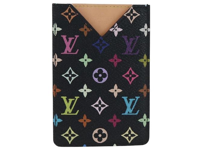 LOUIS VUITTON Monogram Multicolor Etui Hand Mirror Black M92651 LV Auth 194718V Nero - vista 2