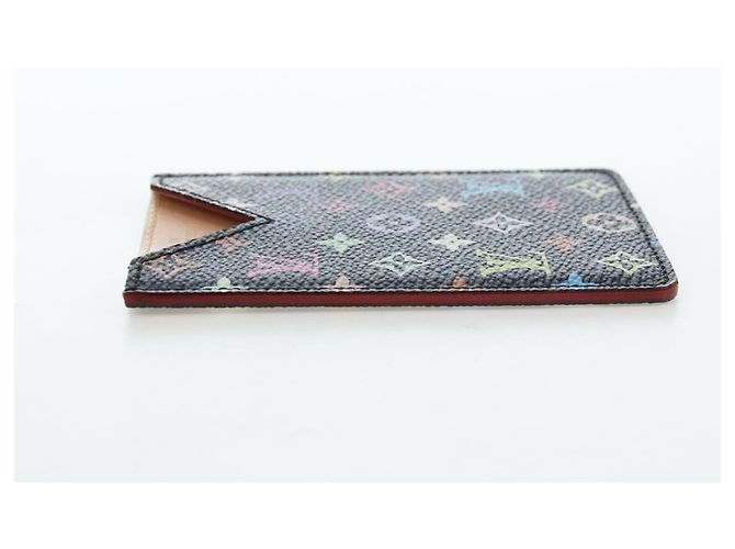 LOUIS VUITTON Monogram Multicolor Etui Hand Mirror Black M92651 LV Auth 194718V Nero - vista 4