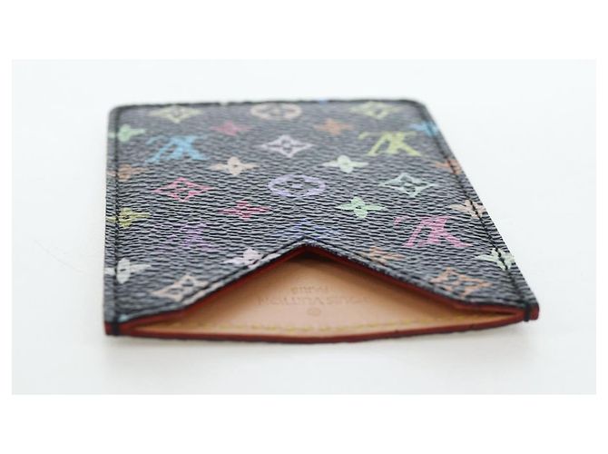 LOUIS VUITTON Monogram Multicolor Etui Hand Mirror Black M92651 LV Auth 194718V Nero - vista 6
