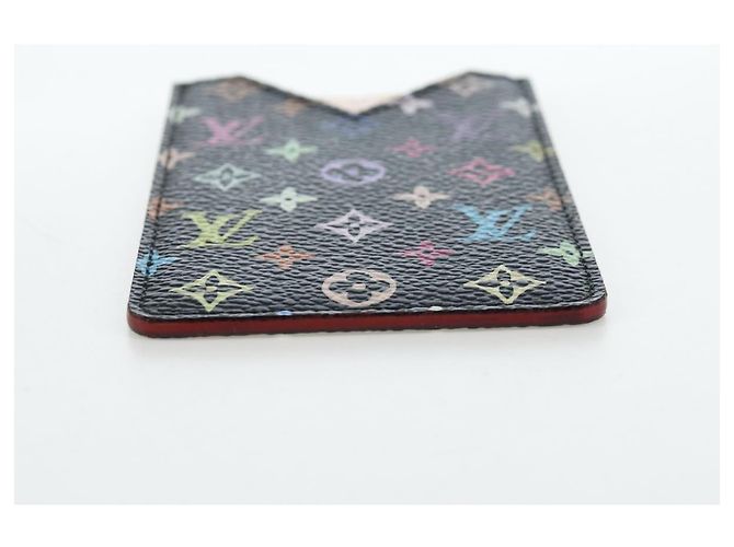 LOUIS VUITTON Monogram Multicolor Etui Hand Mirror Black M92651 LV Auth 194718V Nero - vista 7